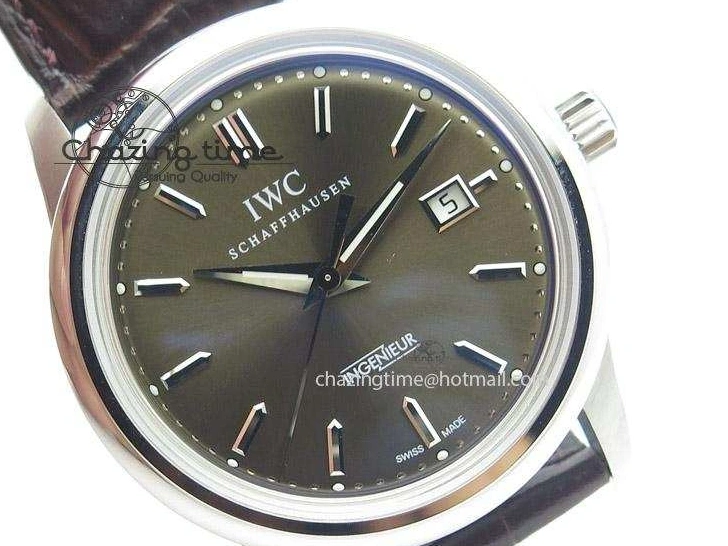 MIROTIME 0316 Affordable Ingeniuer St.Laurens SS Brown Dial MK 1:1 Best Edition On Black Leather Strap A 7365